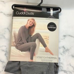NWT- Cuddl Duds -Stretch Thermal Layering Leggings